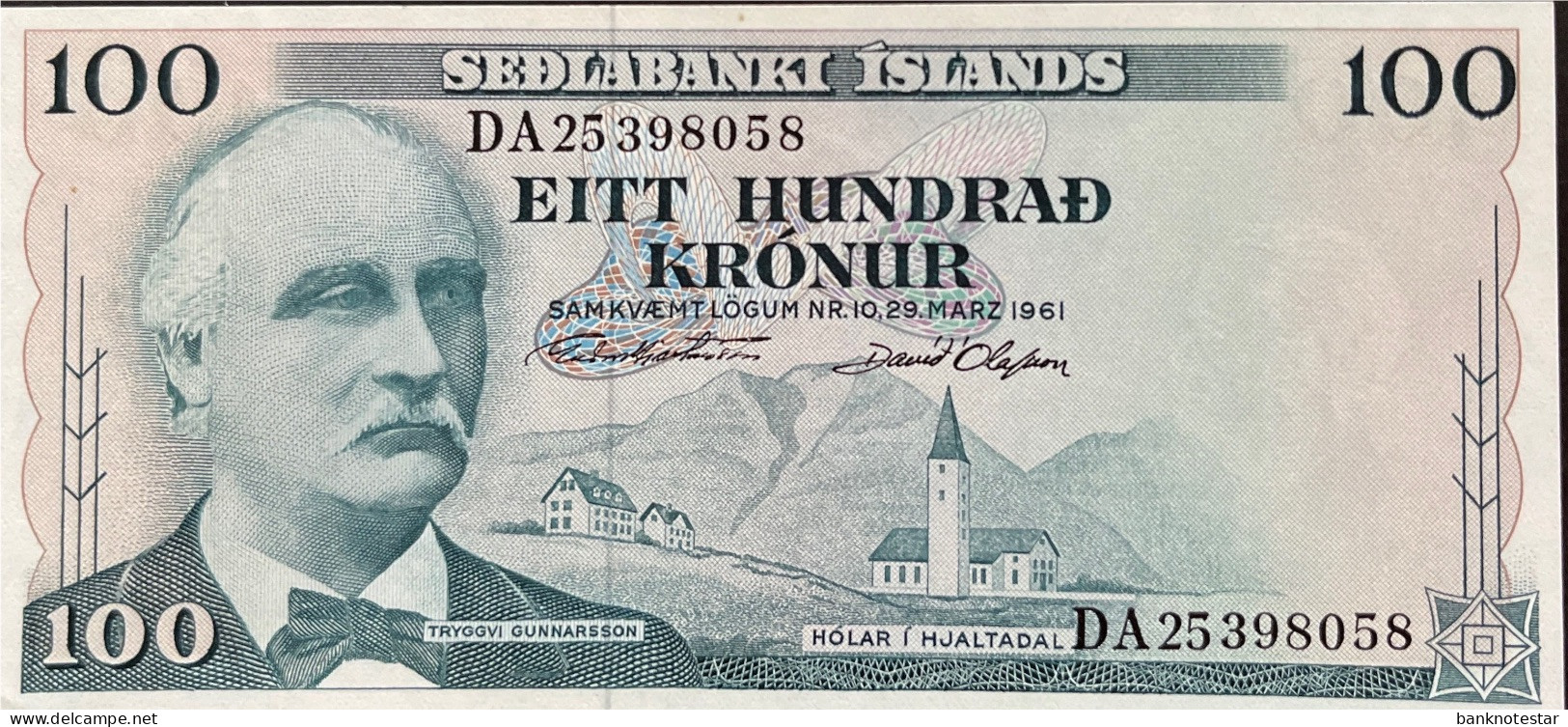 Iceland 100 Kronur, P-44 (L.1961) - UNC - Iceland