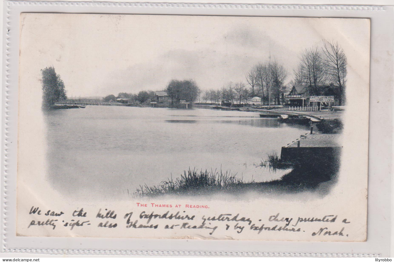 UK - The Thames At READING - Reading Postmark And Addressed To East London - Reading