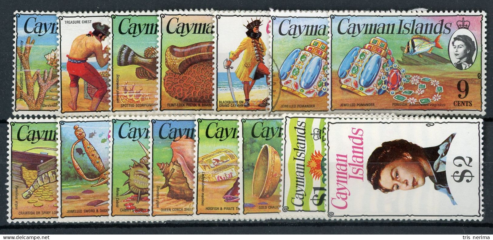 5697 BCx Cayman Is. 1974 Scott 331-45 Mlh* (Lower Bids 20% Off) - Cayman Islands