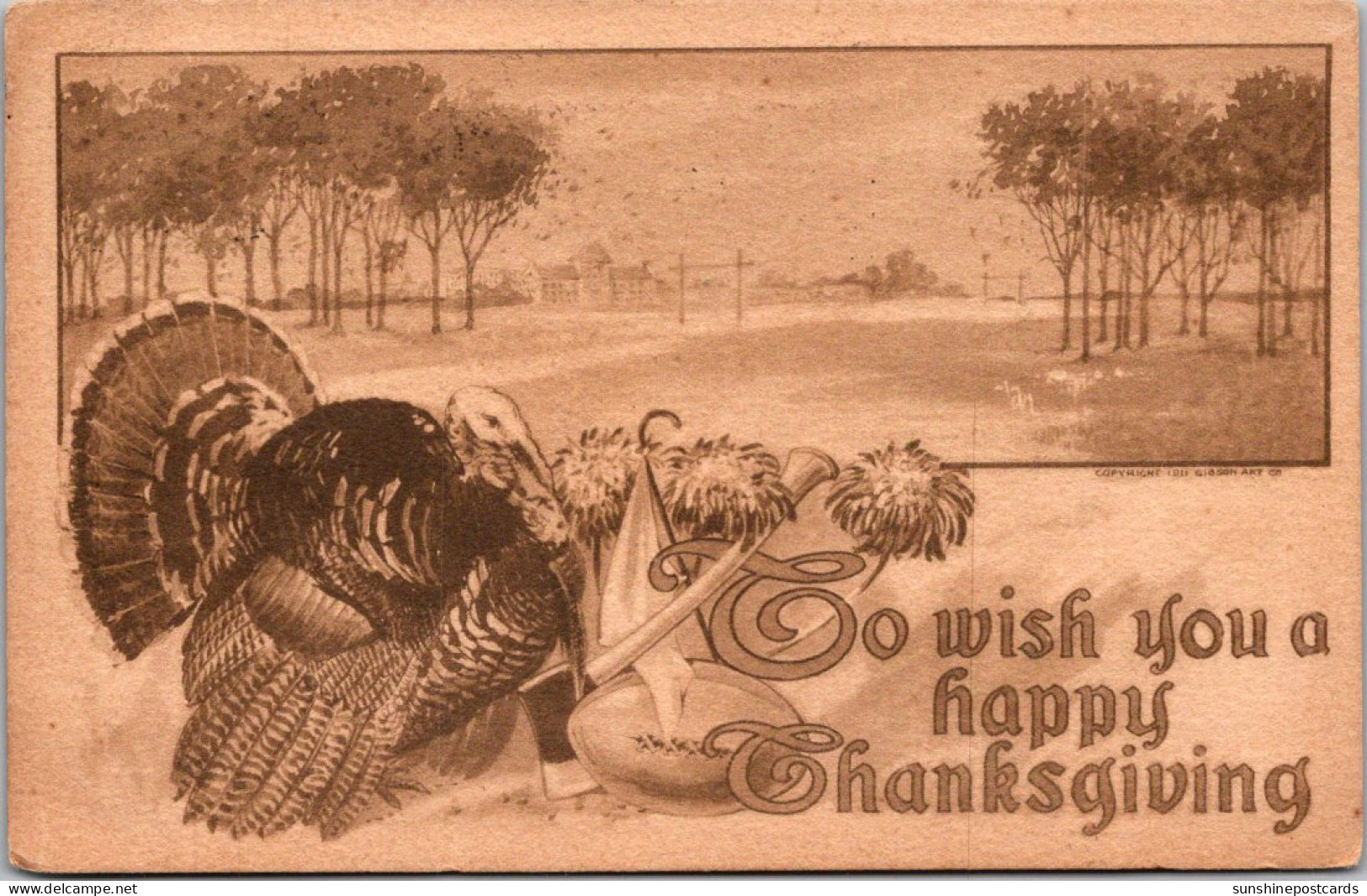 Thanksgiving With Turkey 1911 - Thanksgiving