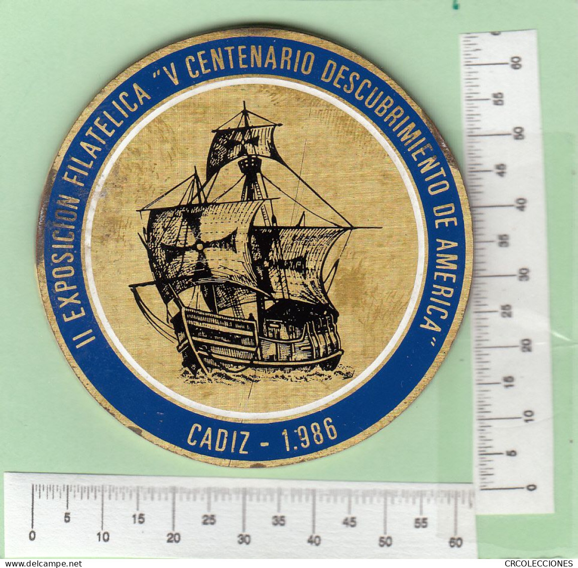 CREXP0225 MEDALLA 11 EXP. FILATELIACA CADIZ 18986 MBC - Professionals/Firms