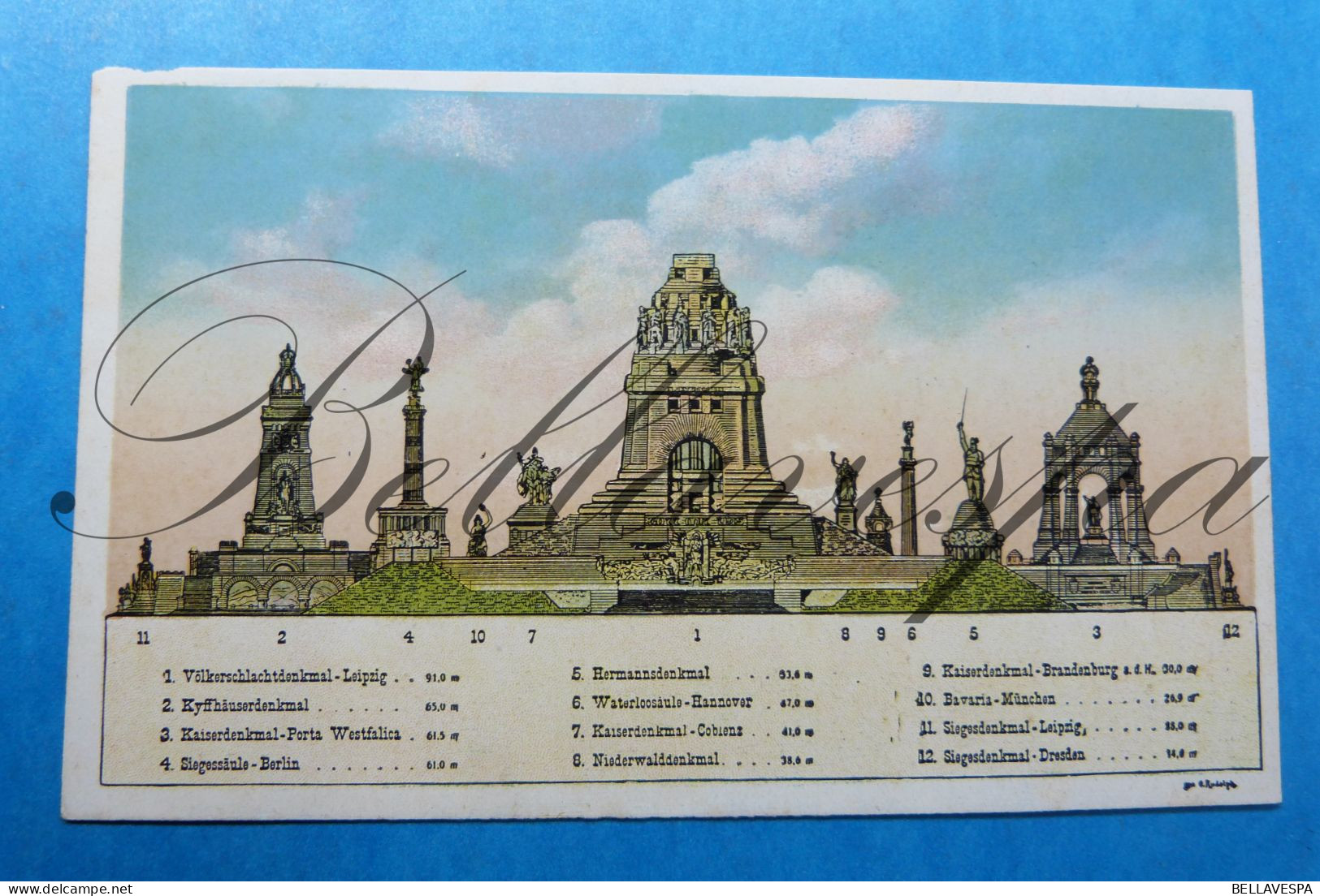 Leipzig Vôlkerschlachtdenkmal Krieg Kampfplatz Krieger-lot x 13 carte Art Bauhaus  sculpture Bildhauer- Thieme Clemens