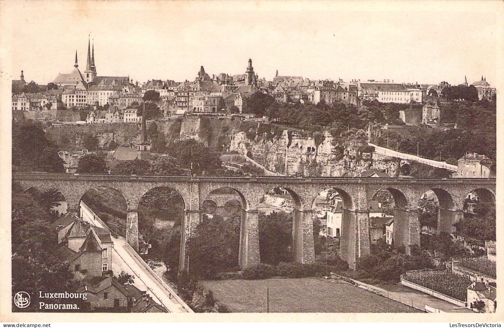 LUXEMBOURG - Panorama - Carte Postale Ancienne - Luxemburg - Stad