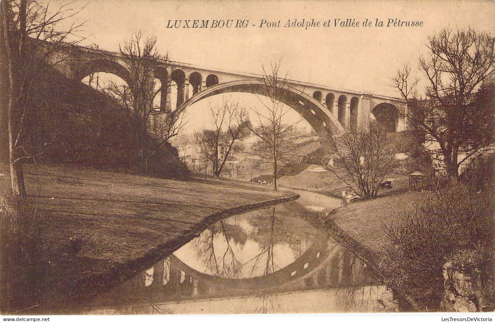 LUXEMBOURG - Pont Adolphe Et Vallée De La Pétrusse - Carte Postale Ancienne - Luxemburg - Stad