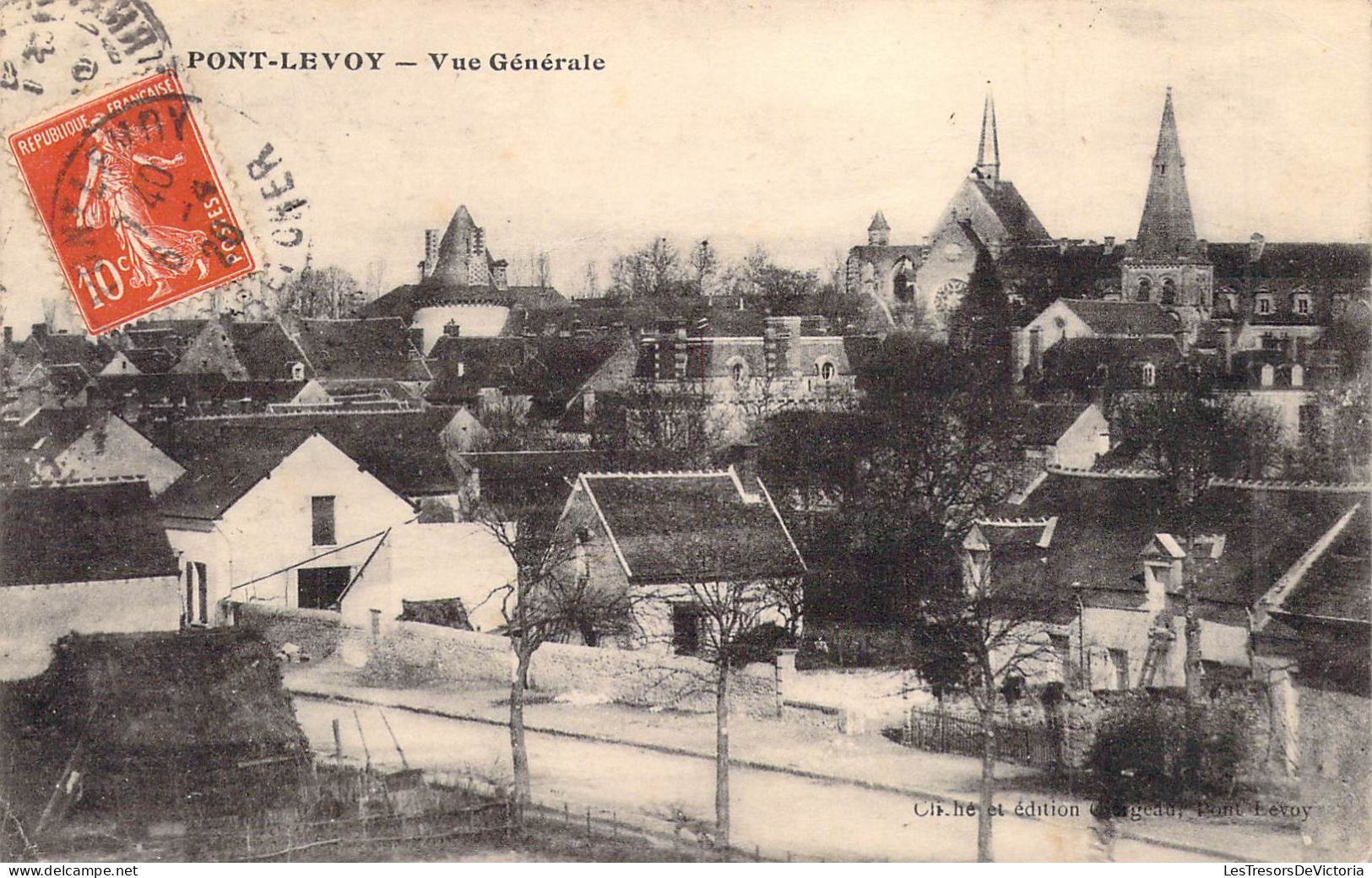 FRANCE - 41 - PONT LEVOY - Vue Générale - Carte Postale Ancienne - Andere & Zonder Classificatie