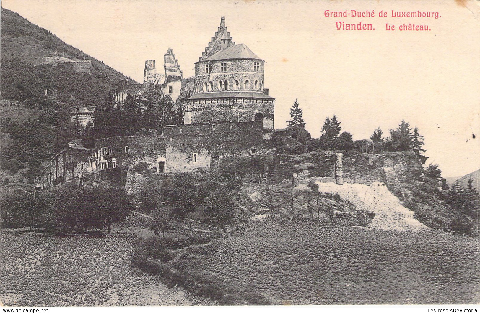 LUXEMBOURG - VIANDEN - Le Château - Carte Postale Ancienne - Vianden