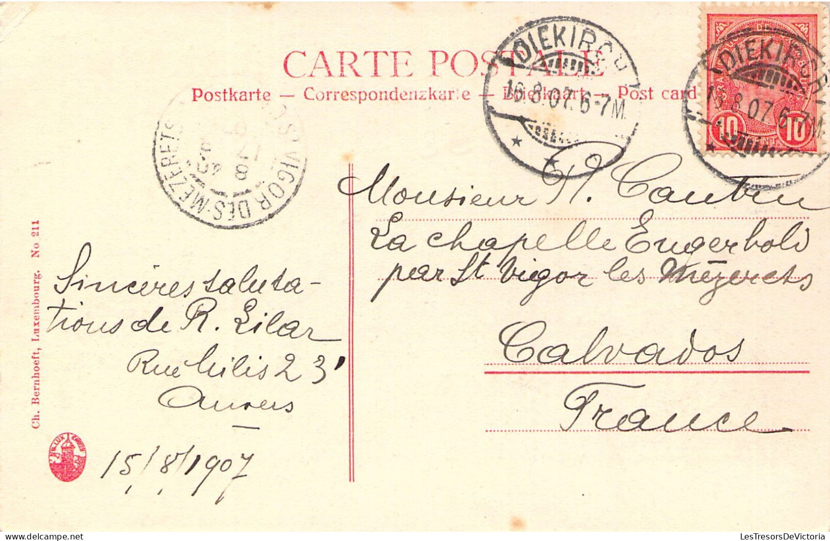 LUXEMBOURG - VIANDEN - Le Château - Carte Postale Ancienne - Vianden