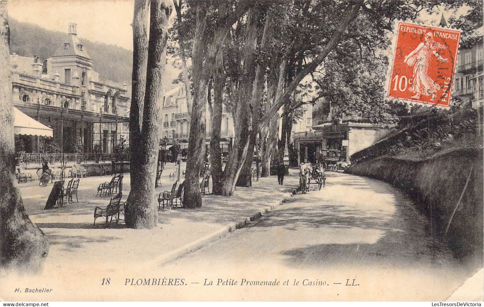 FRANCE - 88 - PLOMBIERES - La Petite Promenade Et Le Casino - LL - Carte Postale Ancienne - Plombieres Les Bains