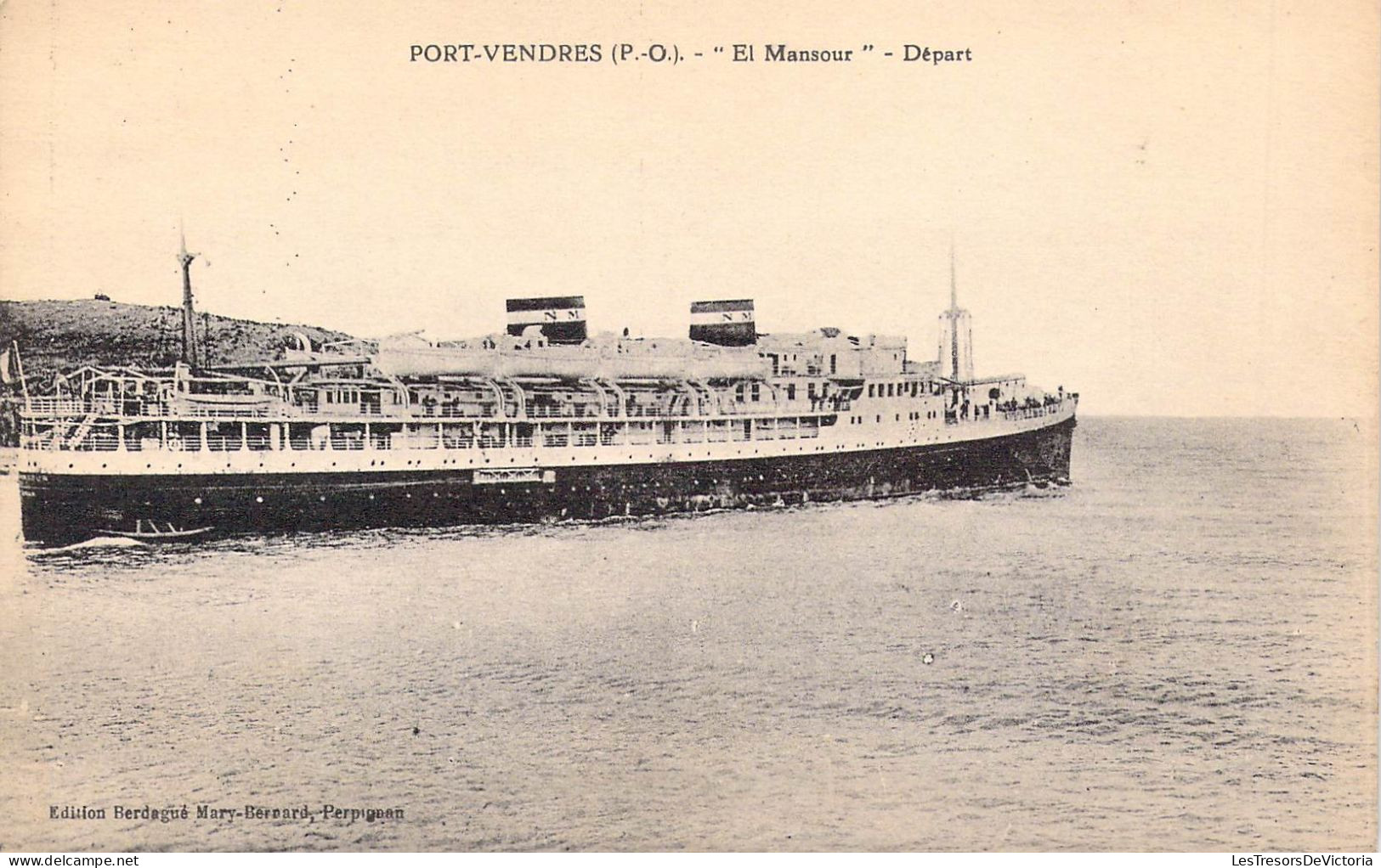 FRANCE - 66 - PORT VENDRES - El Mansour - Départ - Edition Berdagué Mary Bernard - Carte Postale Ancienne - Port Vendres