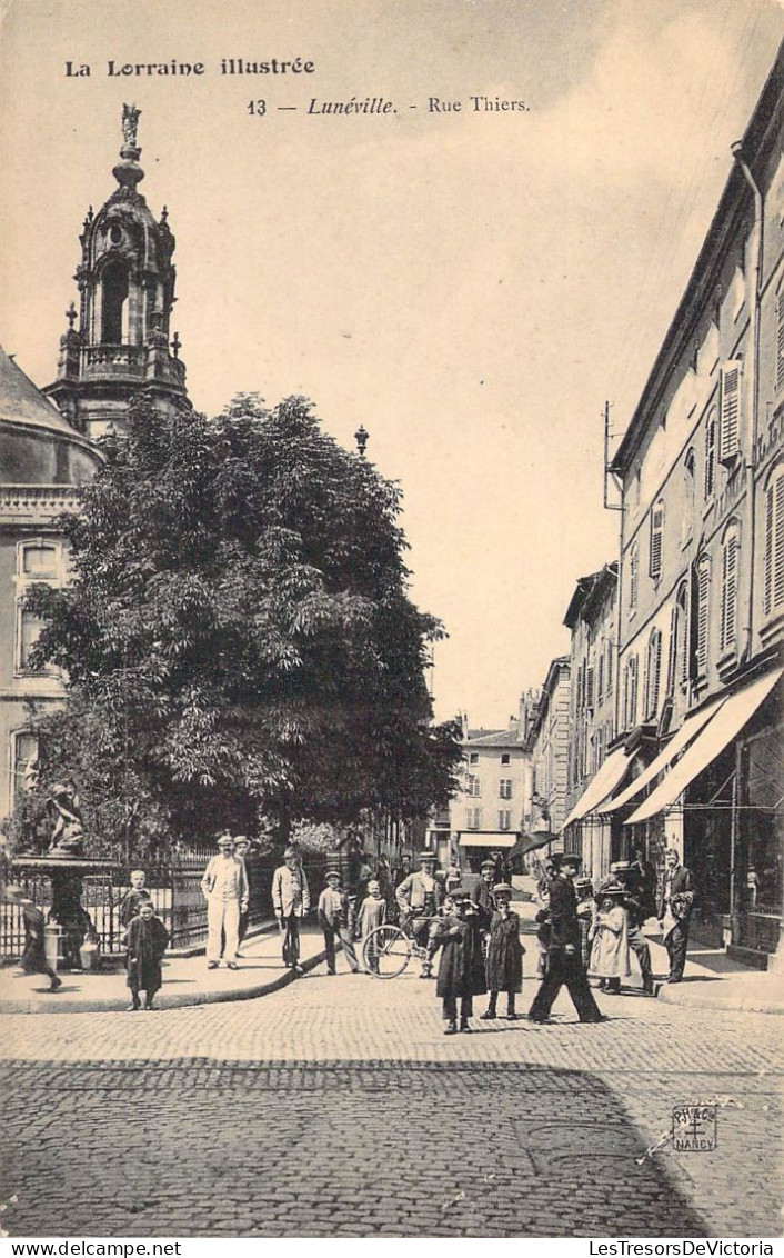 FRANCE - 54 - LUNEVILLE - Rue Thiers - Carte Postale Ancienne - Luneville