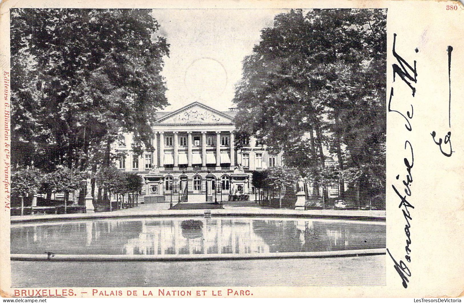 BELGIQUE - BRUXELLES - Palais De La Nation Et Le Parc - Carte Postale Ancienne - Altri & Non Classificati