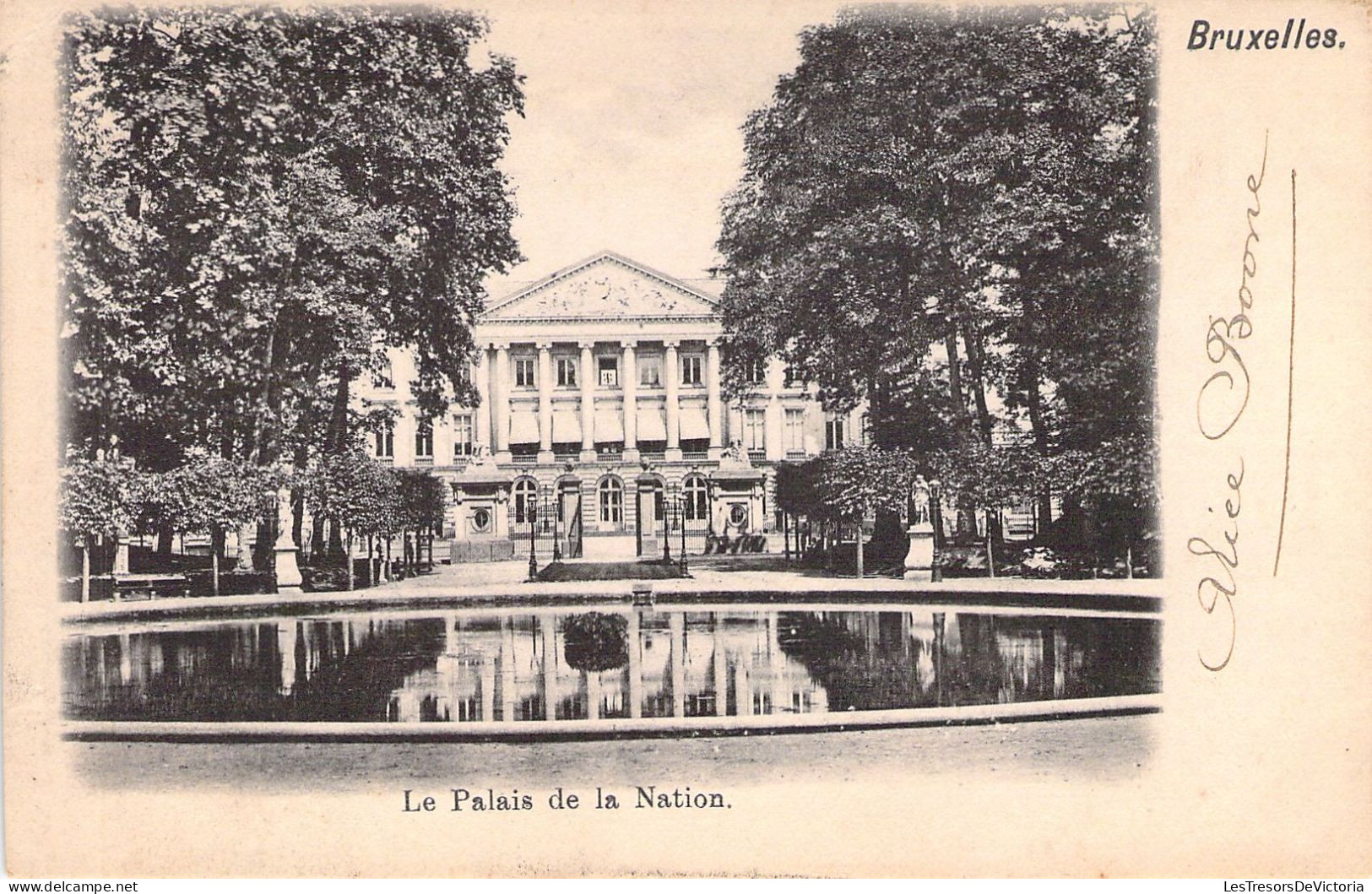 BELGIQUE - BRUXELLES - Le Palais De La Nation - Carte Postale Ancienne - Altri & Non Classificati