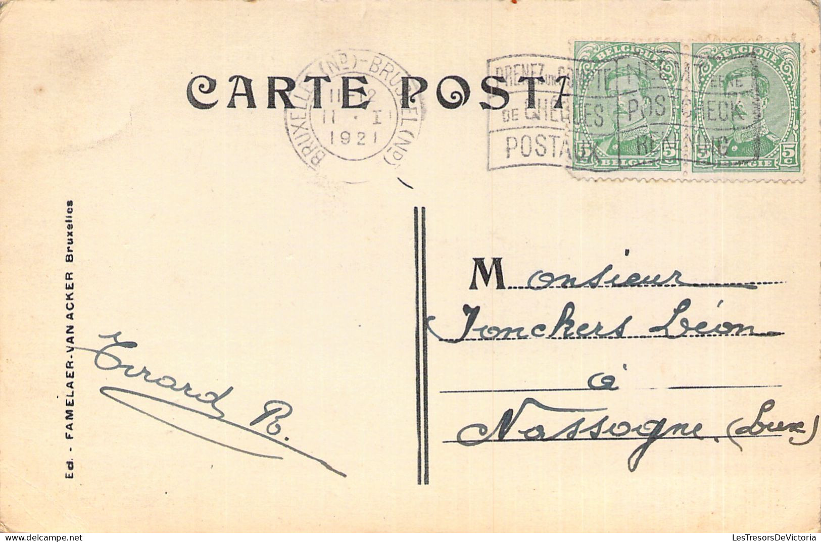 BELGIQUE - BRUXELLES - Maison Des Corporations - Carte Postale Ancienne - Altri & Non Classificati