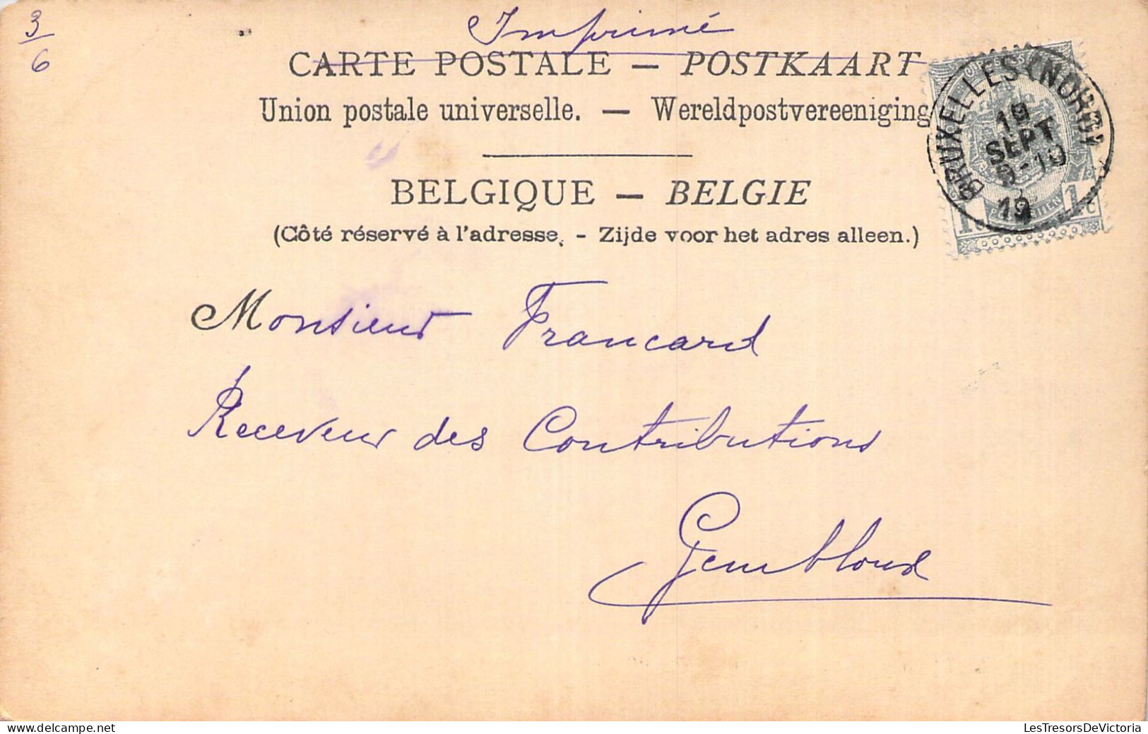 BELGIQUE - BRUXELLES - Colonne Du Congrès - Carte Postale Ancienne - Altri & Non Classificati