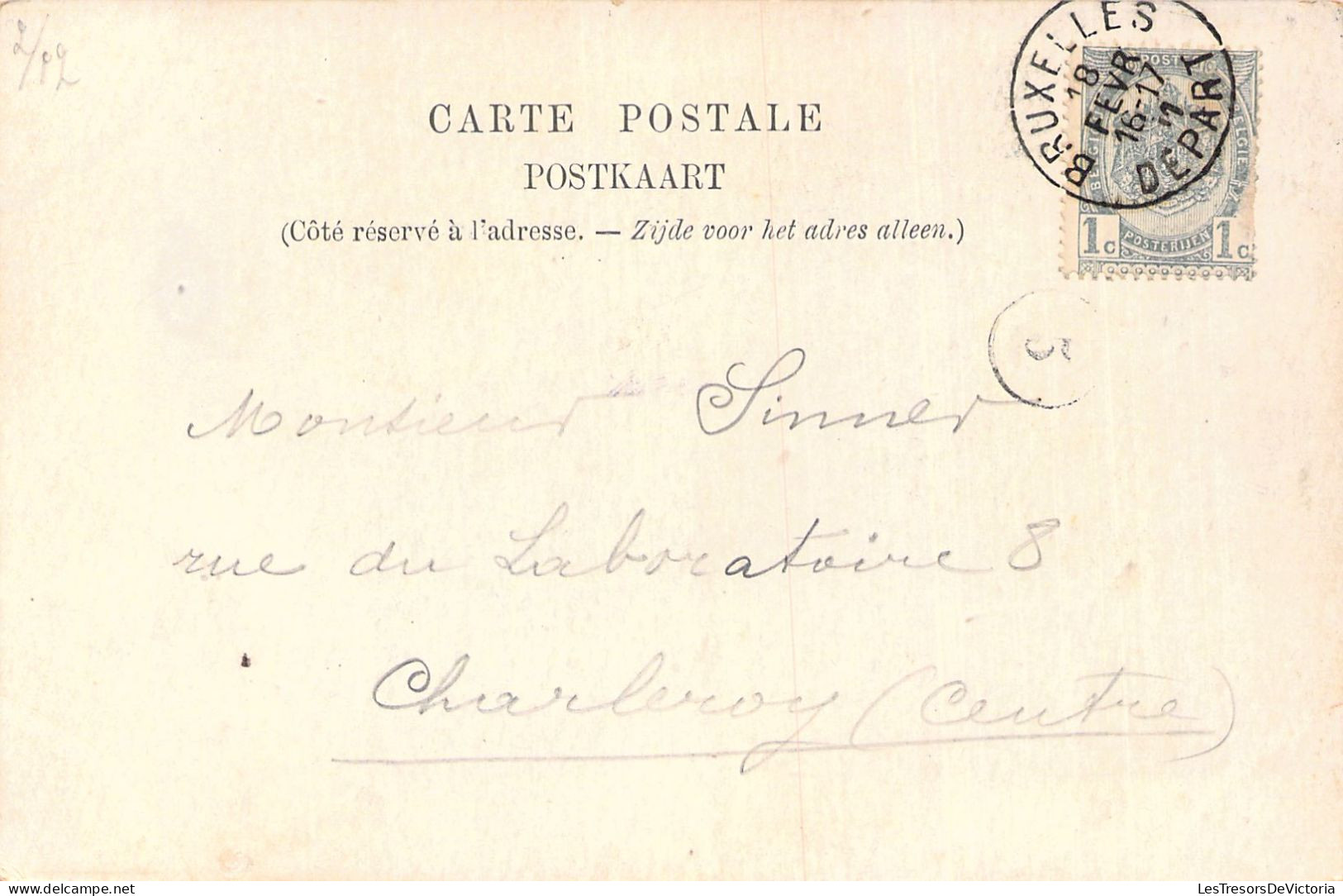 BELGIQUE - BRUXELLES - Poste - Carte Postale Ancienne - Altri & Non Classificati