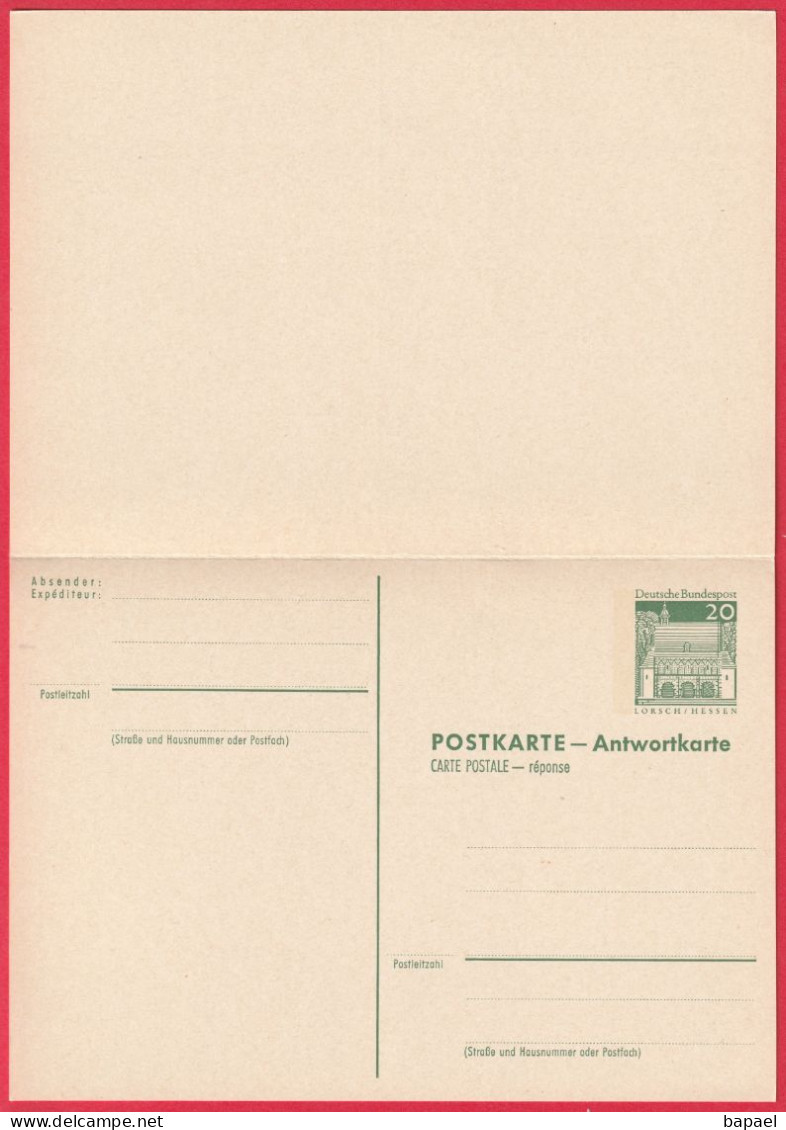 Entier Postal - Lorsch (Allemagne) - Carte Postale Avec Réponse Payée (Envoi-Réponse) - Postkarten - Ungebraucht