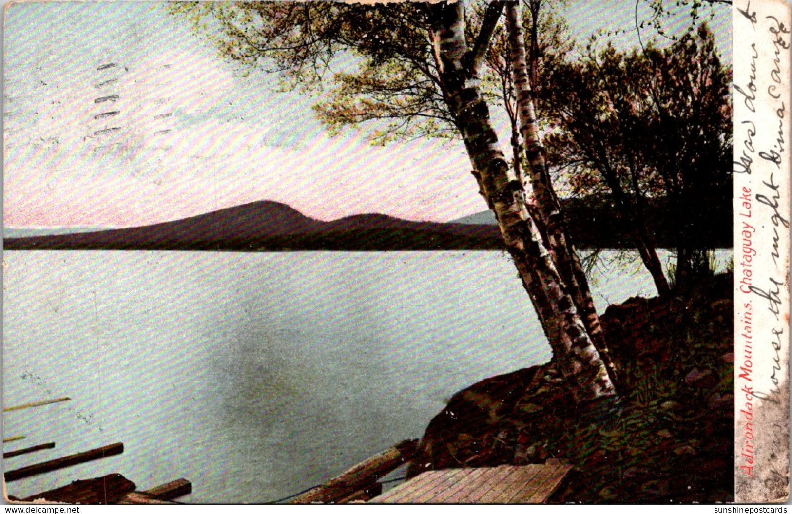 New York Adirondack Mountains Chataguay Lake 1907 - Adirondack