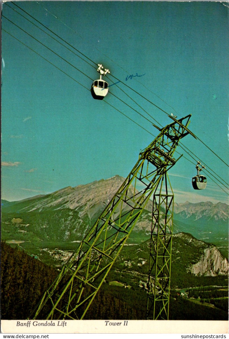 Canada Banff Gondola Lift Tower II 1973 - Banff