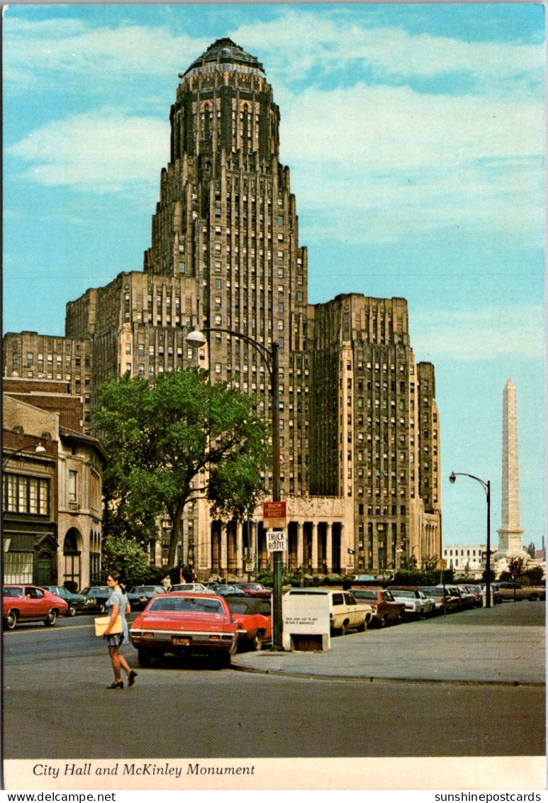 New York Buffalo City Hall And McKinley Monument - Buffalo