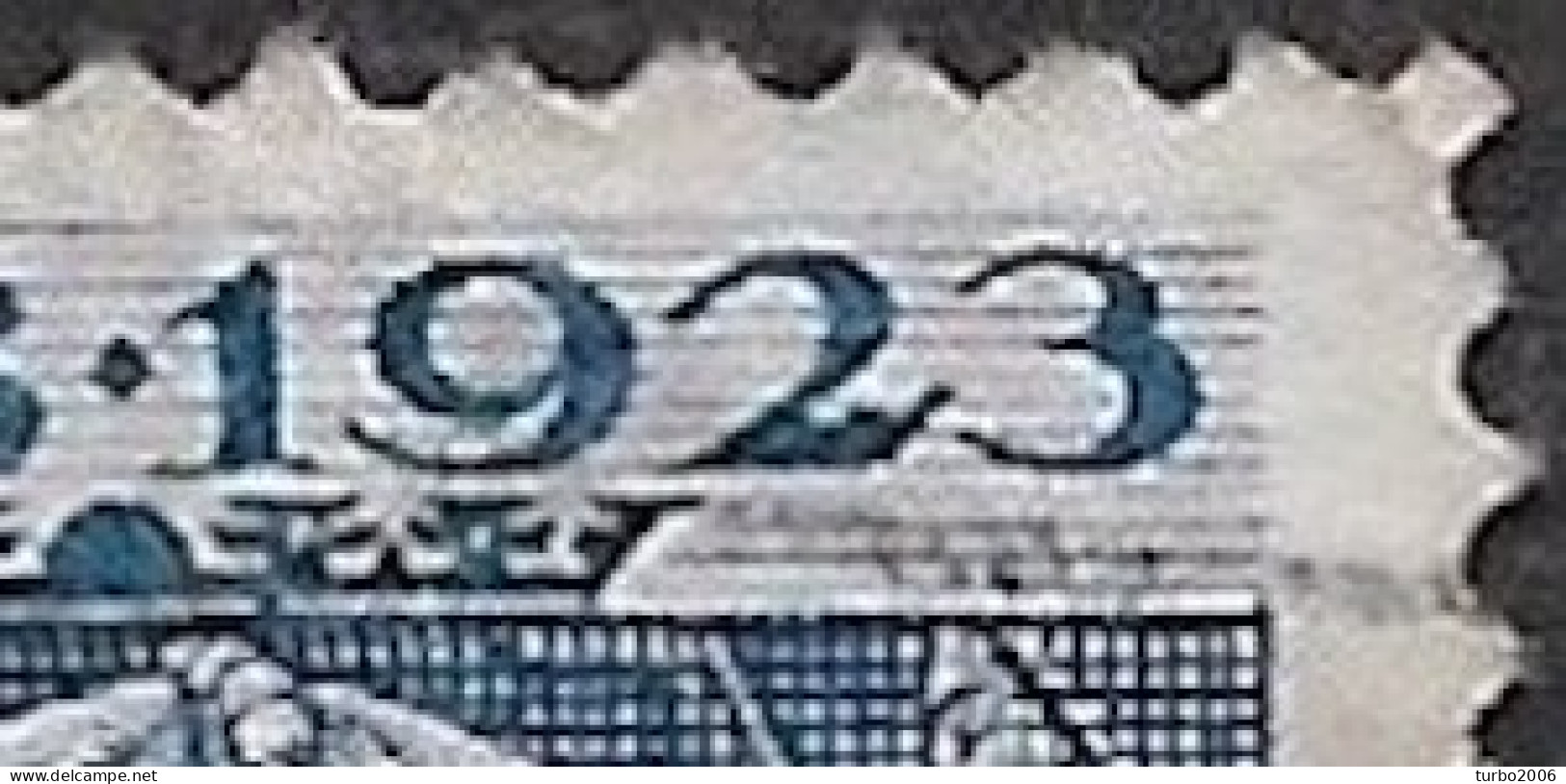 Plaatfout Vlekje Op De Ondervoet Van De 2 Van 1923 In 1923 Jubileumzegels 20 Cent Lijntanding 11½ X 12 NVPH 125 G PM - Plaatfouten En Curiosa