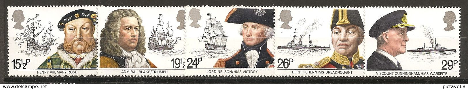 GRANDE BRETAGNE / N° 1047 à 1051 - Unused Stamps