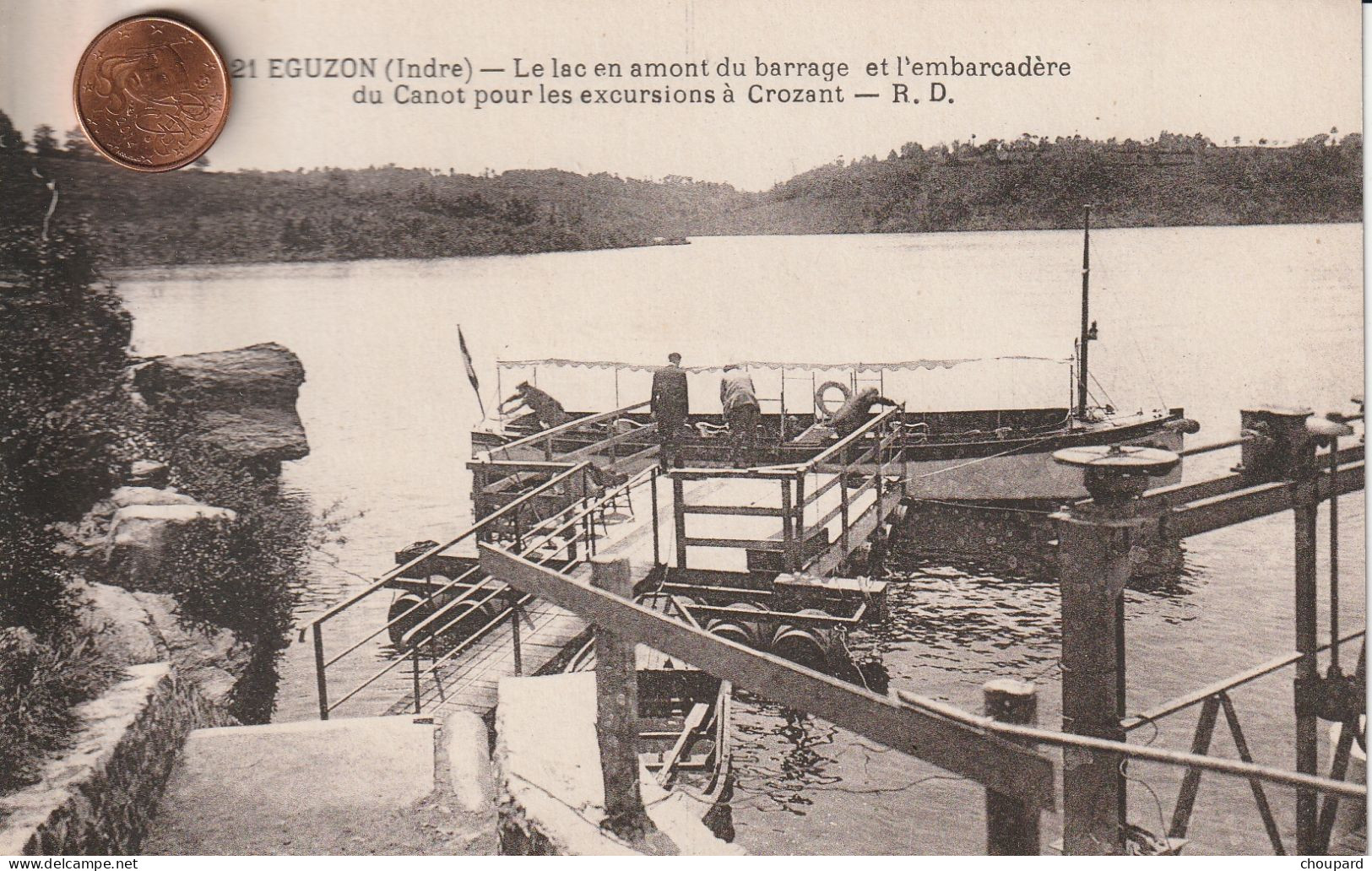 36  - Carte Postale Ancienne De EGUZON    Le Lac  En Amont Du Barrage - Autres & Non Classés