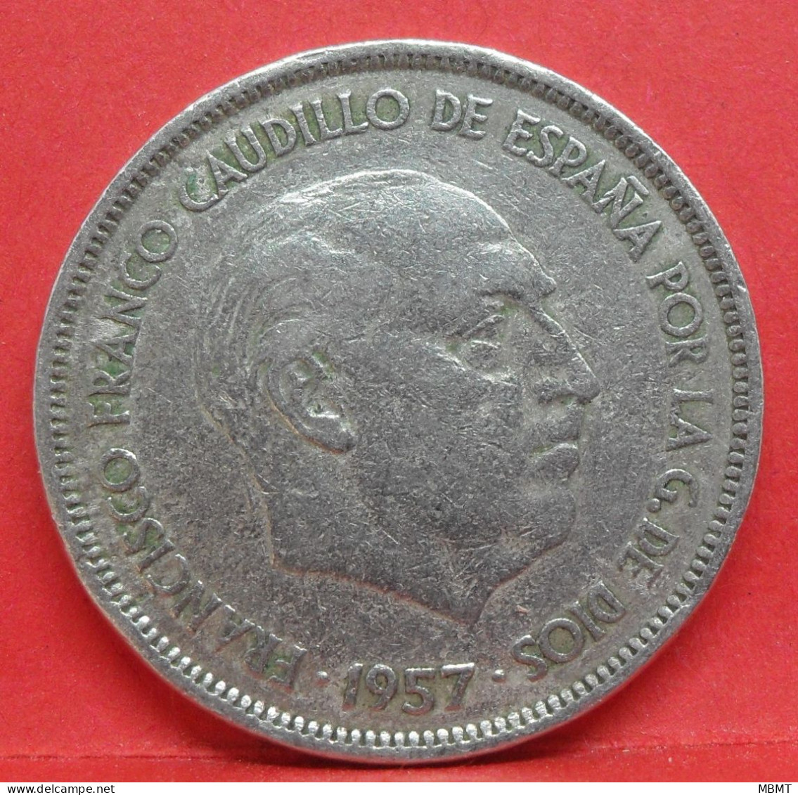 25 Pesetas 1957 étoile 64 - TB - Pièce Monnaie Espagne - Article N°2432 - 25 Pesetas