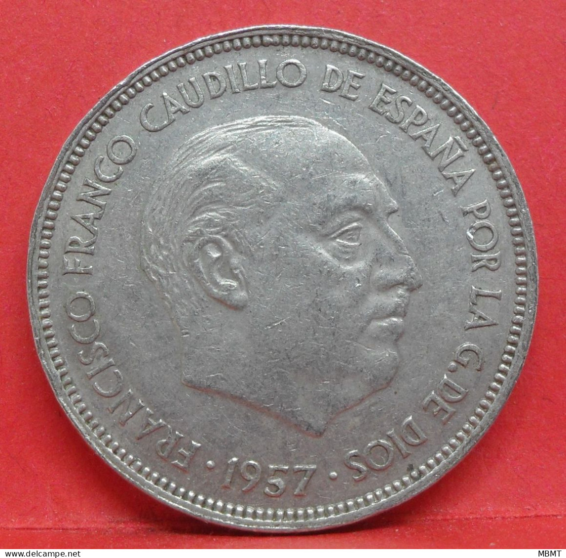 25 Pesetas 1957 étoile 66 - TTB - Pièce Monnaie Espagne - Article N°2437 - 25 Pesetas