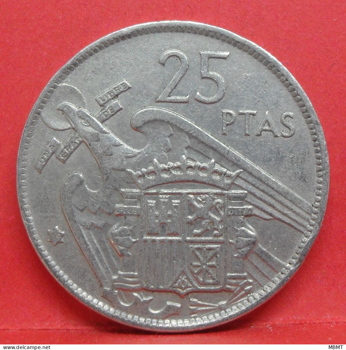 25 Pesetas 1957 étoile 69 - TTB - Pièce Monnaie Espagne - Article N°2440 - 25 Pesetas