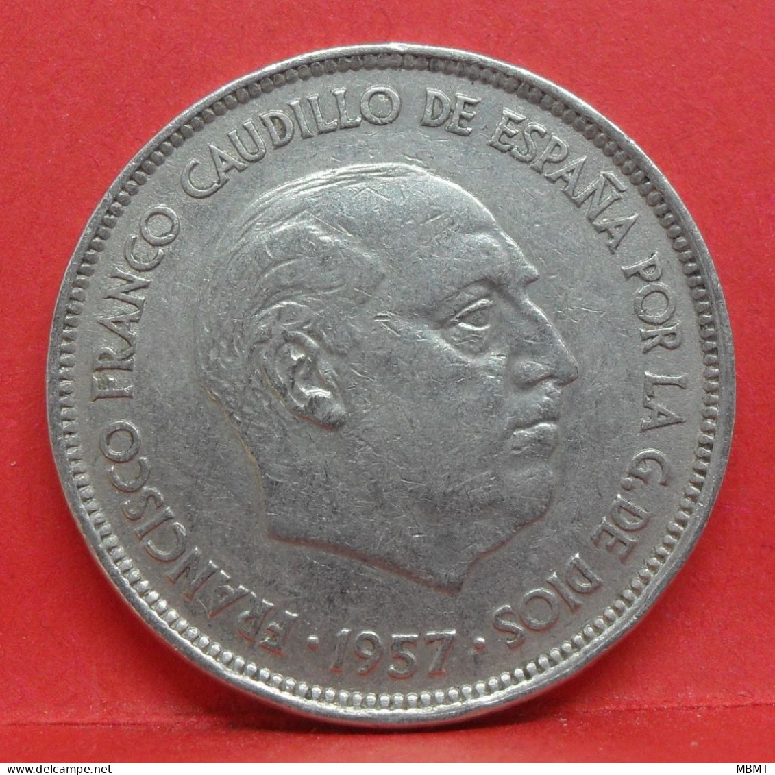 25 Pesetas 1957 étoile 69 - TTB - Pièce Monnaie Espagne - Article N°2440 - 25 Pesetas