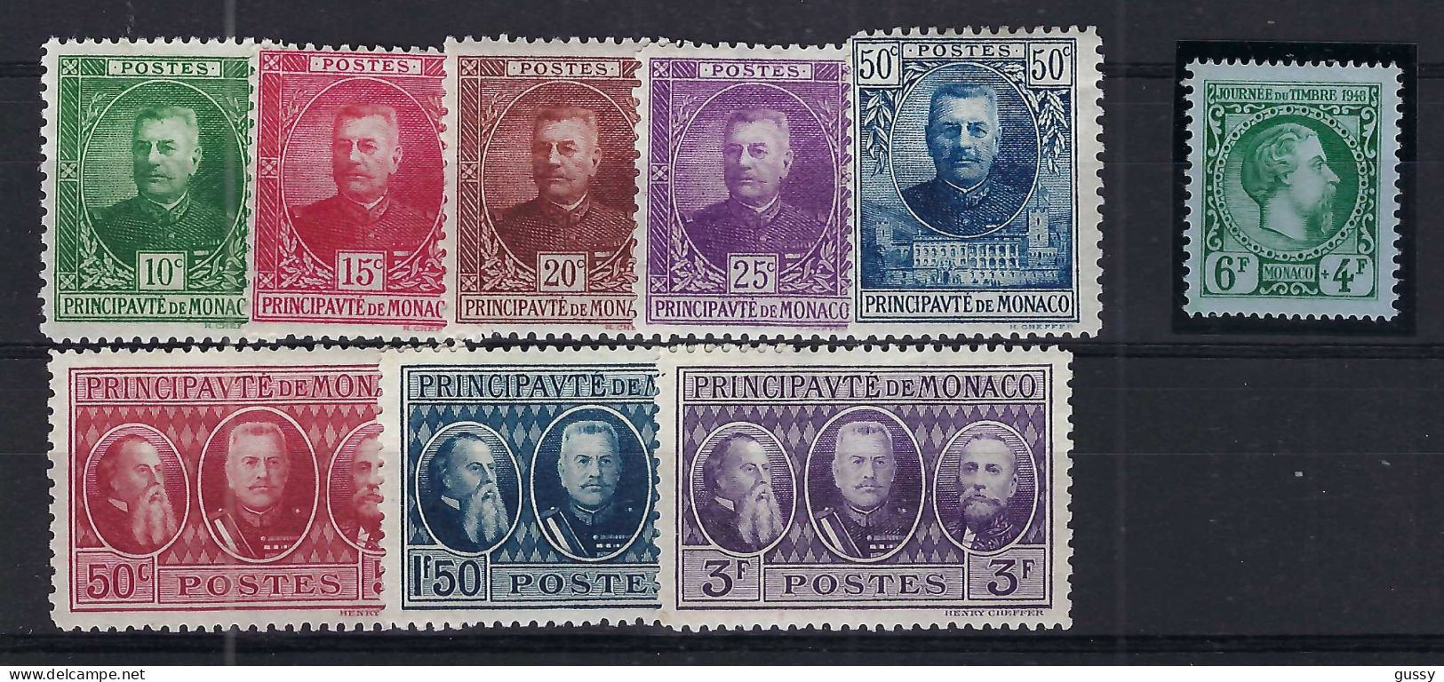 MONACO Ca.1940-60: Lot De Neufs* Et Neufs** (4x) - Gebraucht