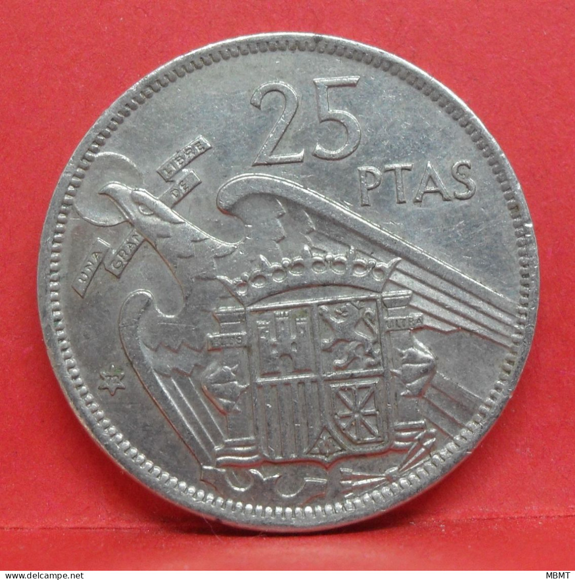 25 Pesetas 1957 étoile 72 - SUP - Pièce Monnaie Espagne - Article N°2444 - 25 Pesetas