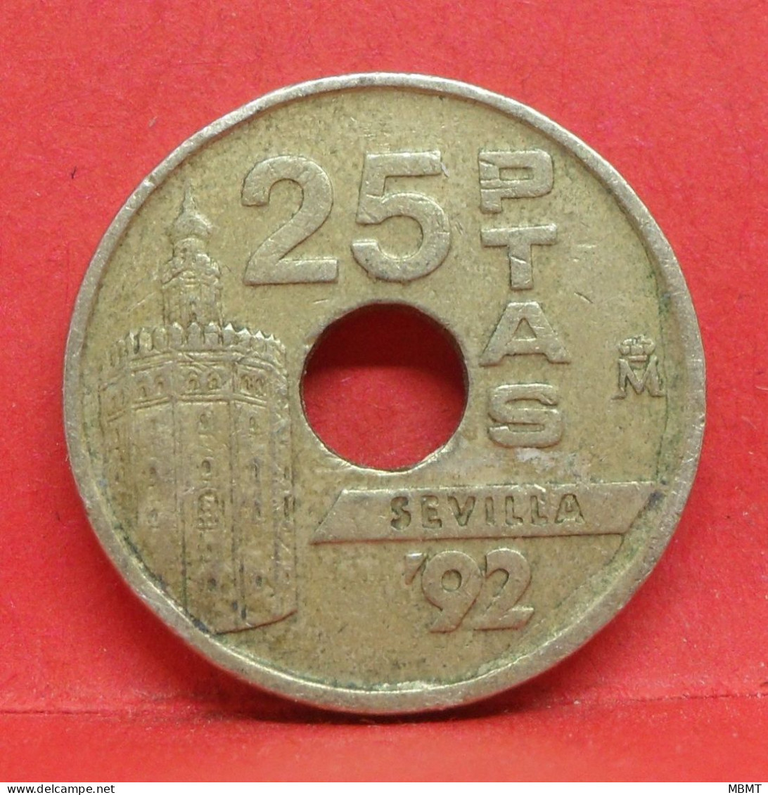 25 Pesetas 1992 - TB - Pièce Monnaie Espagne - Article N°2468 - 25 Pesetas