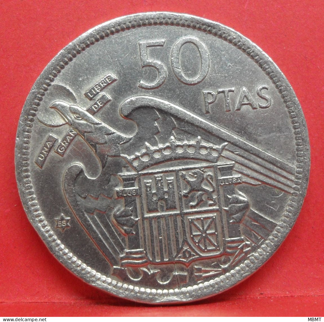 50 Pesetas 1957 étoile 58 - SUP - Pièce Monnaie Espagne - Article N°2480 - 50 Peseta