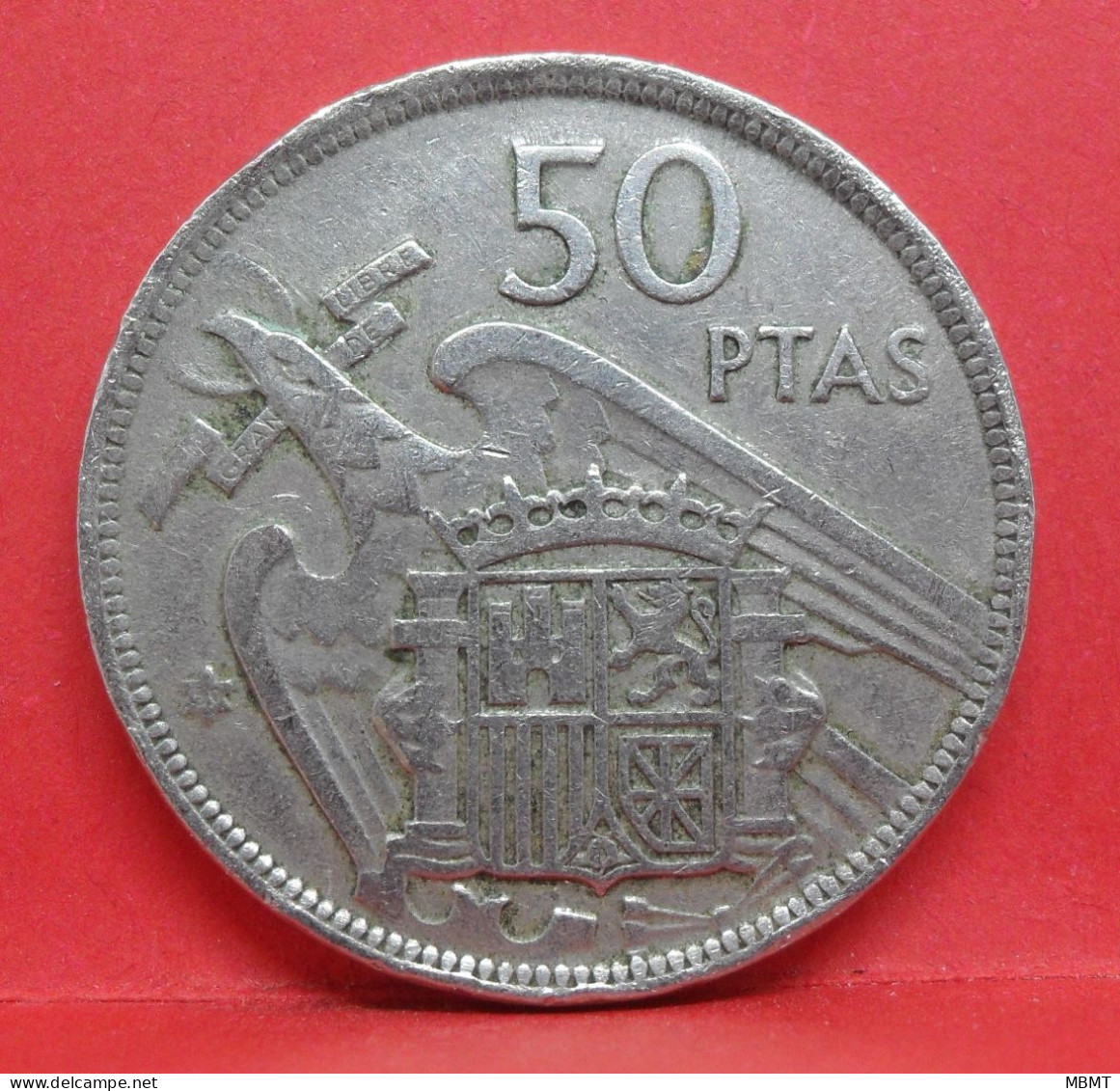 50 Pesetas 1957 étoile 59 - TB - Pièce Monnaie Espagne - Article N°2481 - 50 Peseta