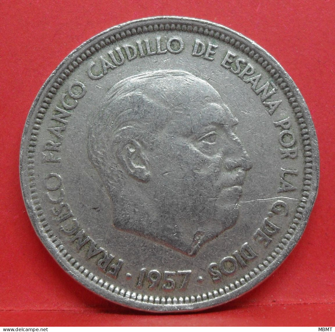 50 Pesetas 1957 étoile 59 - TB - Pièce Monnaie Espagne - Article N°2481 - 50 Peseta