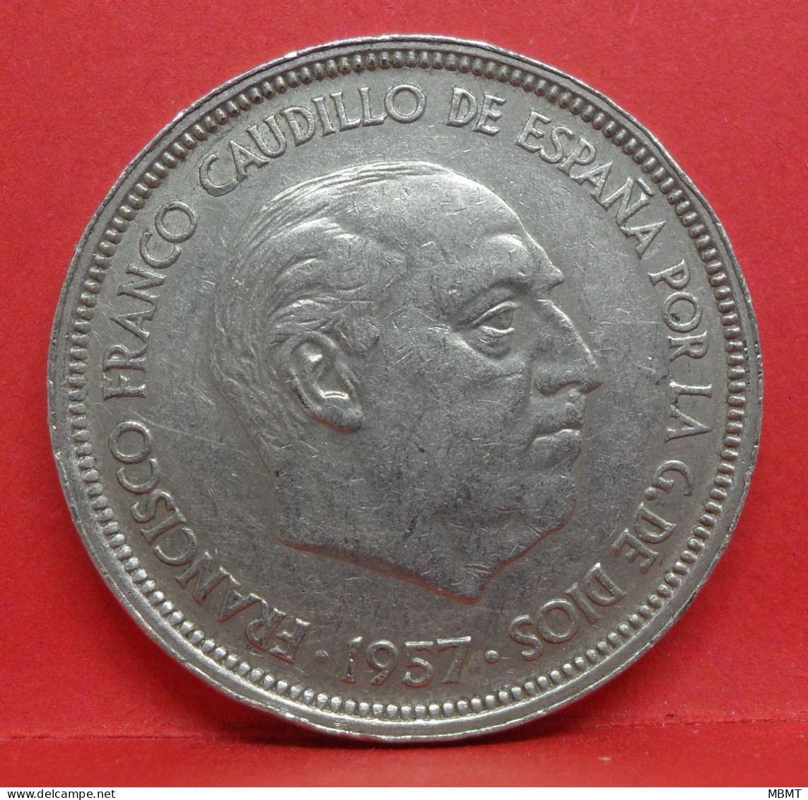 50 Pesetas 1957 étoile 60 - TTB - Pièce Monnaie Espagne - Article N°2483 - 50 Pesetas