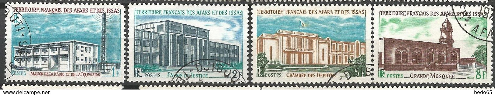 AFARS ET ISSAS N° 343 à 346 OBL / Used - Used Stamps