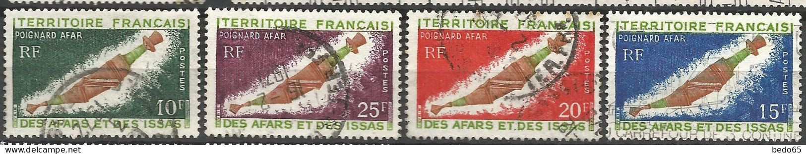 AFARS ET ISSAS N° 357 à 360 OBL / Used - Used Stamps