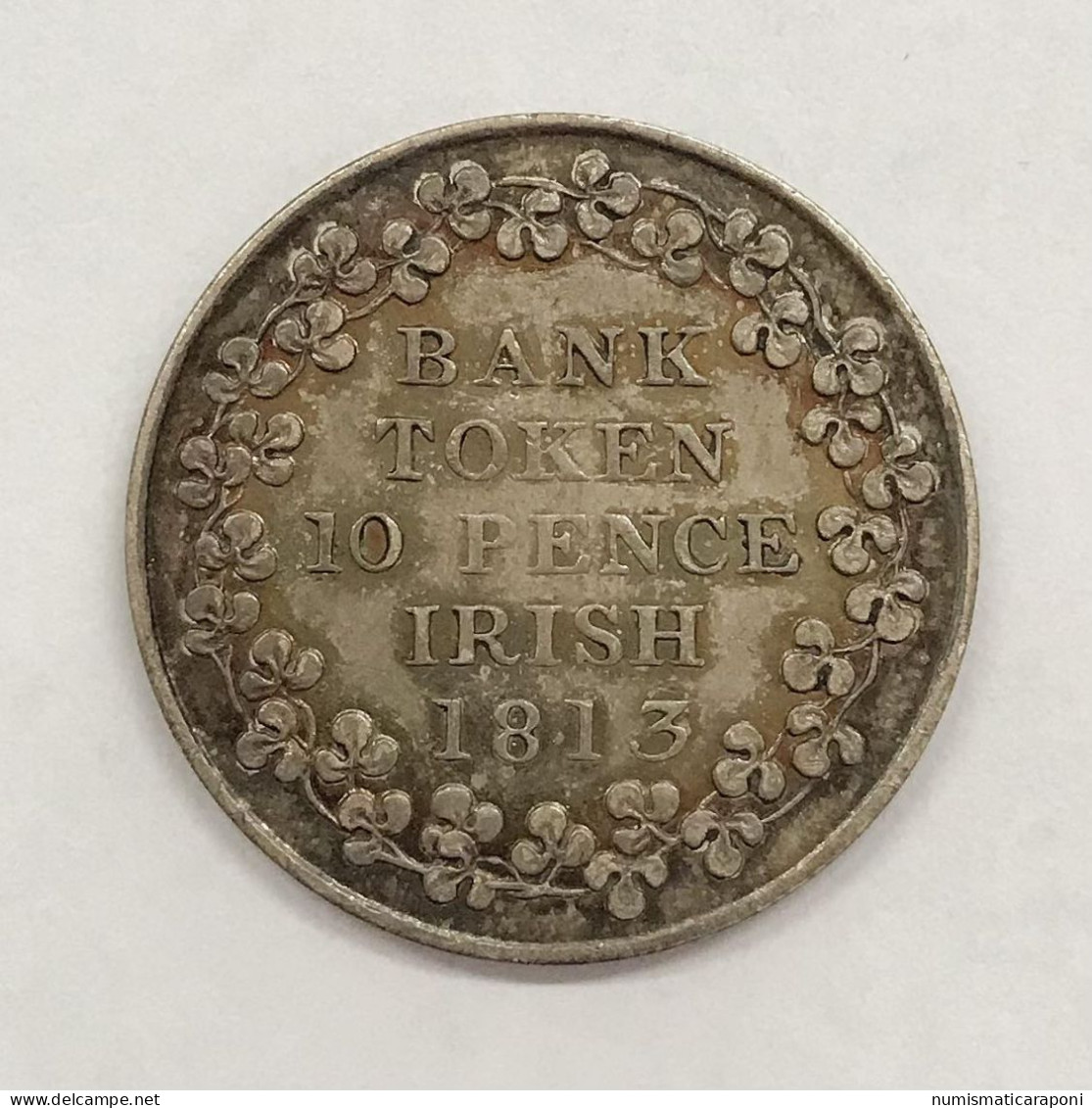 Gran Bretagna Great Britain UK George III Token Da 10 Pence 1813 Seaby 6618 Raro E.941 - Otros & Sin Clasificación