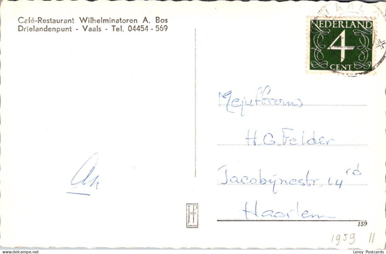 #3137 - Vaals, Gezicht Op Vaals 1959 (LB) - Vaals