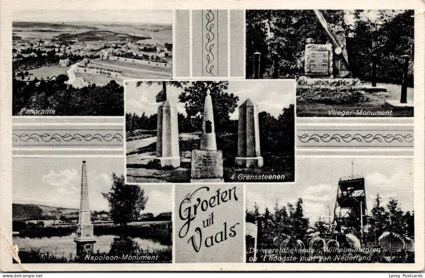 #3143 - Groeten Uit Vaals, Vlieger-Monument 1937 (LB) - Vaals