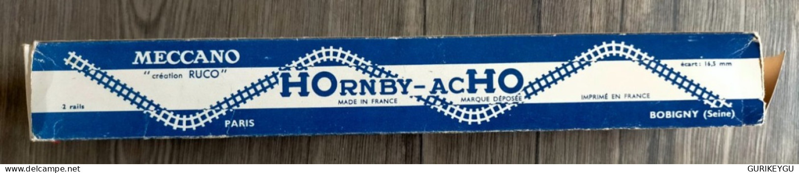 HORNBY ACHO  Réf 7448 Made In France  2 Rails écart :16,5 Mm VOITURE PANORAMIQUE WAGON RHEINGOLD MECCANO Boite D'origine - Andere & Zonder Classificatie