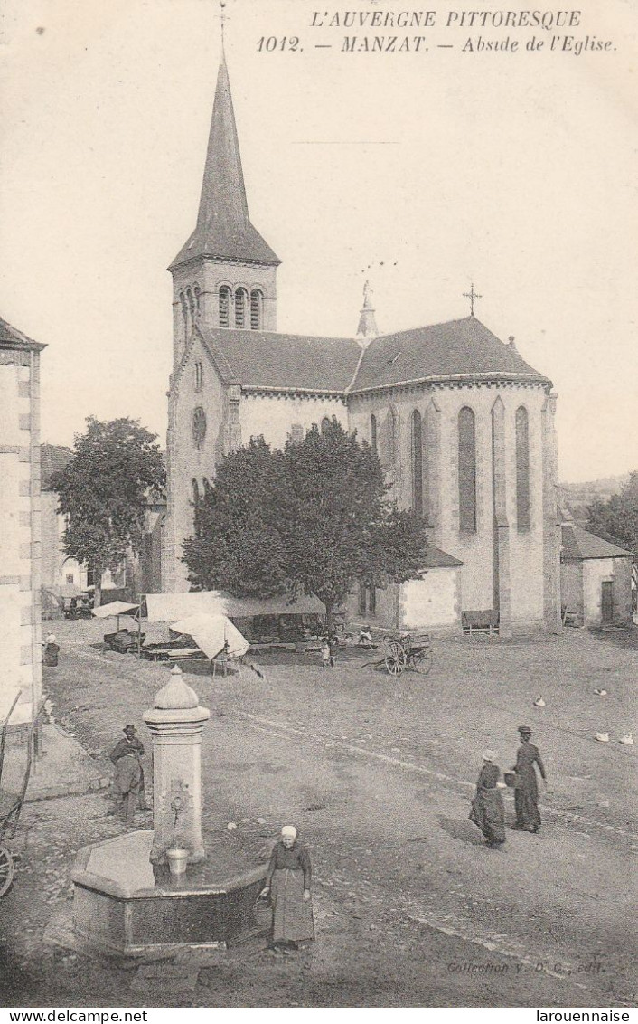 63 - MANZAT - Abside De L' Eglise - Manzat