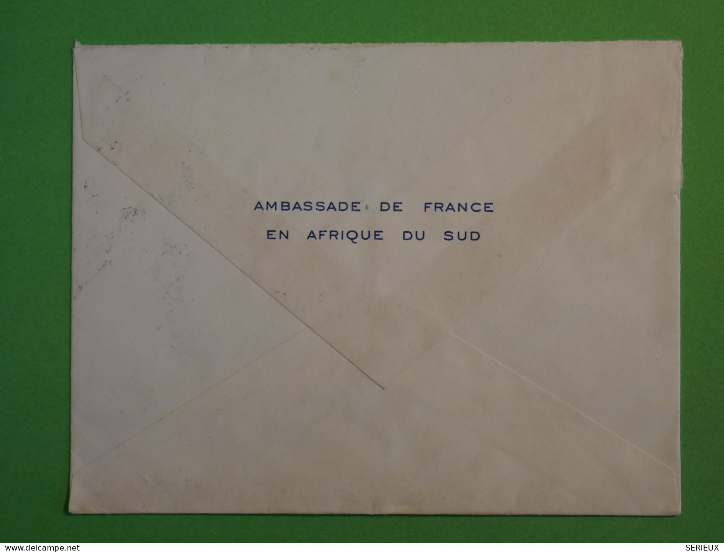 BV10 AFRIQUE DU SUD  BELLE LETTRE CONGRES   1972  FRENCH AMBASSY A LAGOS +AFF. INTERESSANT+ - Storia Postale