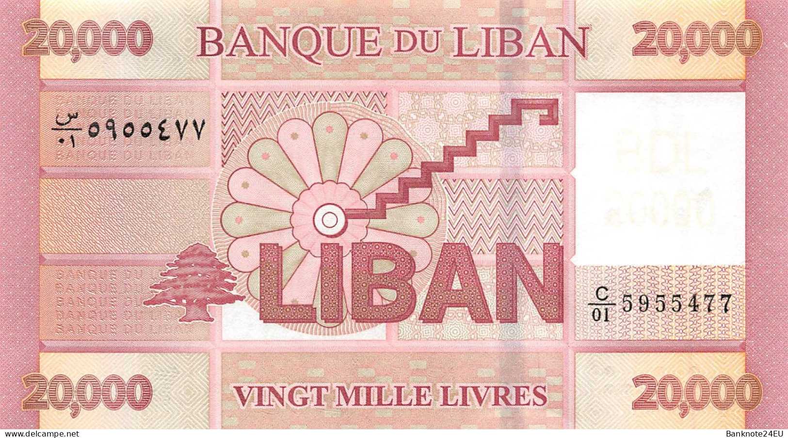 Lebanon 20.000 Livres 2012 Unc Pn 93a Banknote24 - Liban