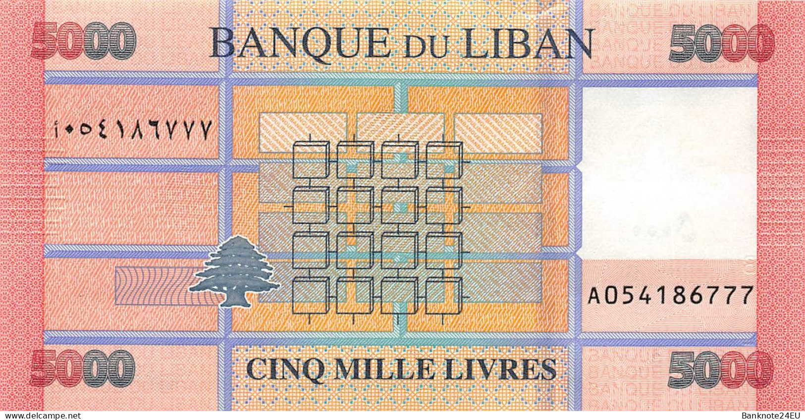 Lebanon 5000 Livres 2021 Unc Pn 91c Banknote24 - Liban