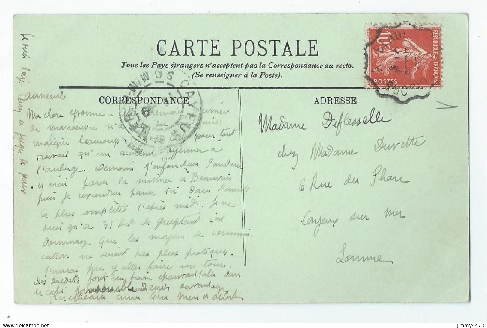 CPA - AUNEUIL (Oise) - Vue Générale (Centre) En 1913 - N° 12 - L L - - Auneuil