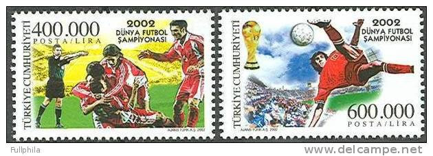 2002 TURKEY WORLD FOOTBALL CHAMPIONSHIP MNH ** - Unused Stamps