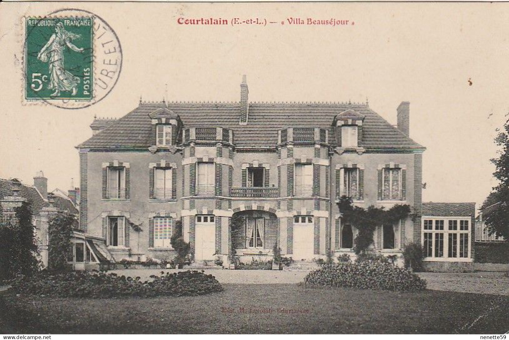 28 COURTALAIN " Villa Beauséjour " 1909 - Courtalain